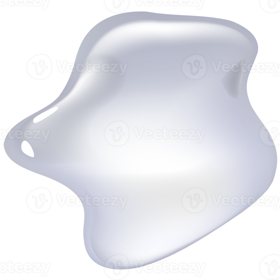 transparent Tropfen von Wasser, Gel oder Glycerin. png