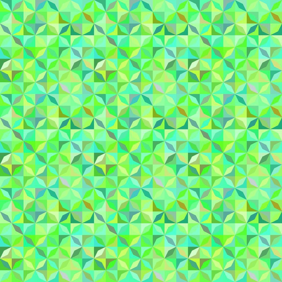 Green abstract seamless striped shape pattern - mosaic tile background design vector