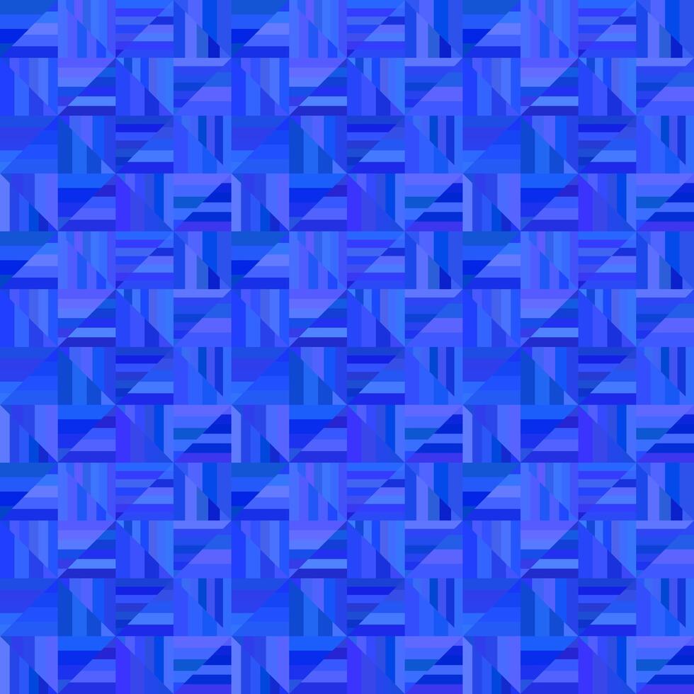Blue abstract seamless striped triangle pattern - tiled mosaic background design vector