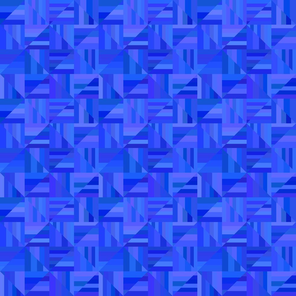 Blue abstract seamless striped triangle pattern - tiled mosaic background design vector