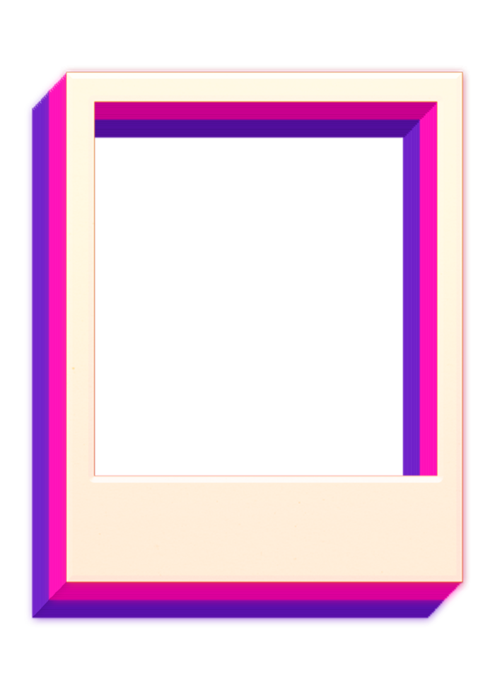 rectangle shape frame border with curve wave png