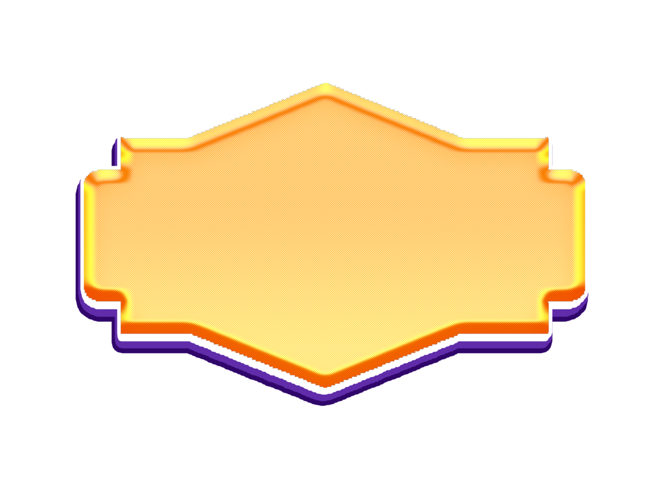 yellow certificate frame border with curve wave shiny glossy style design png