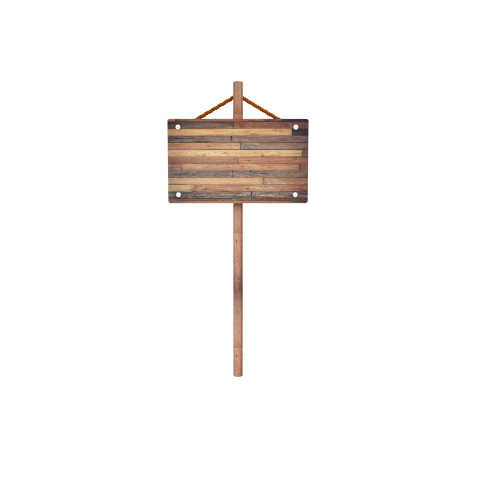 3d rendered wood object panel png