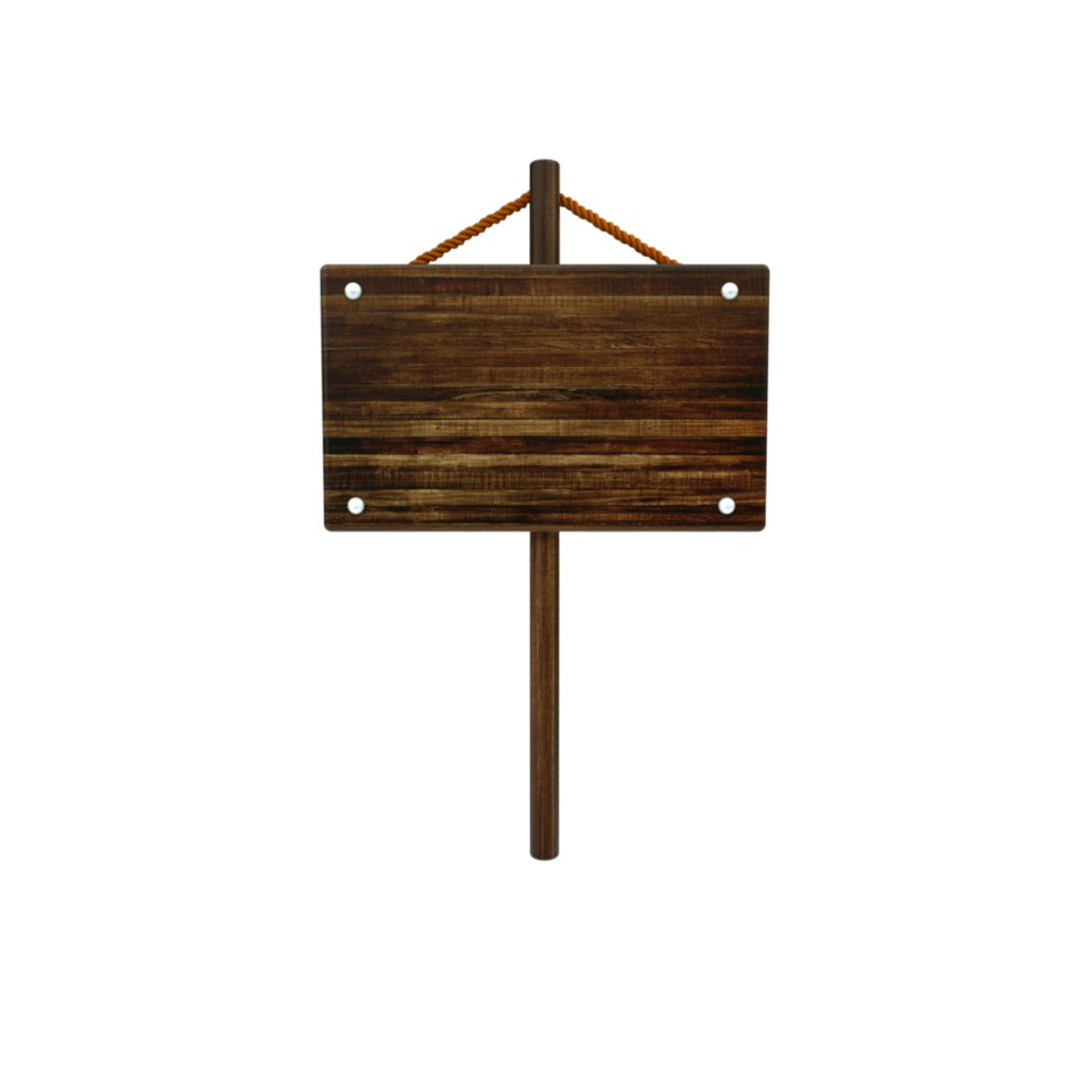 3d rendered wood object panel png