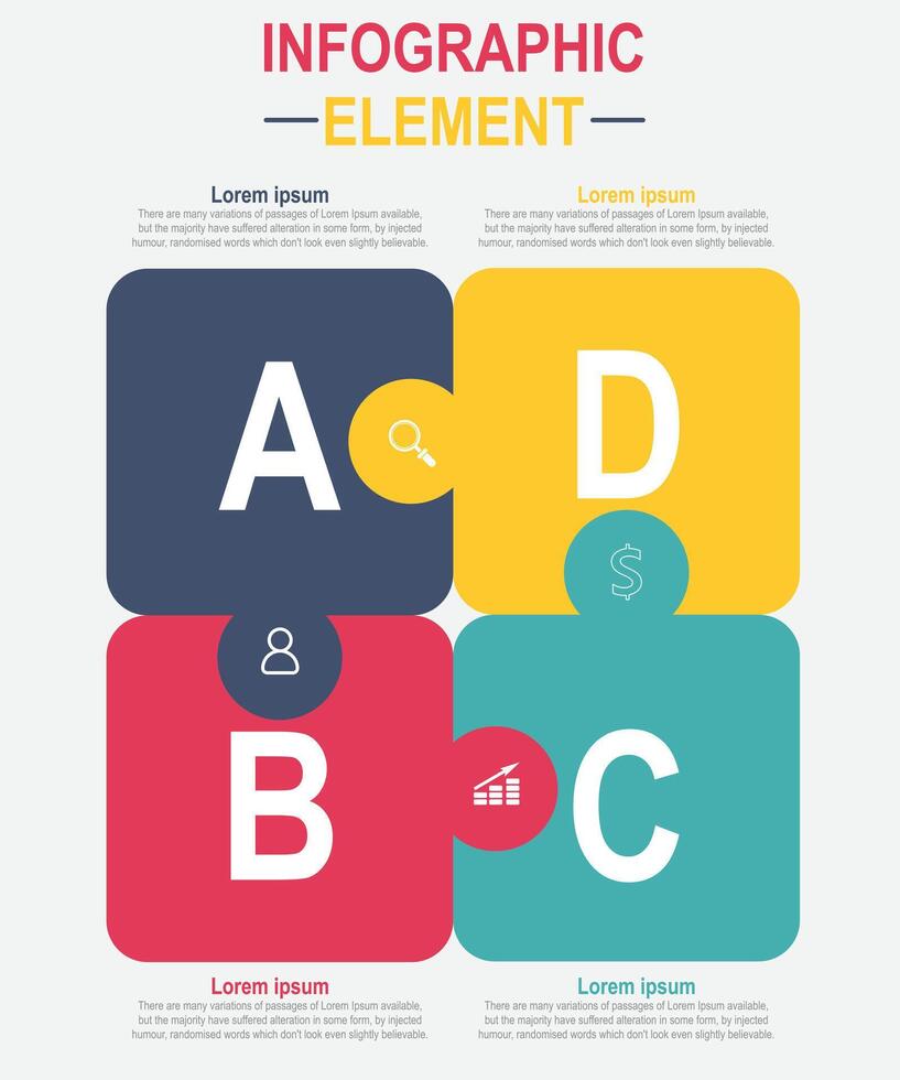 Collection of circle chart infographic templates for presentations, advertising, layouts, annual reports. 6 options, steps, parts. vector
