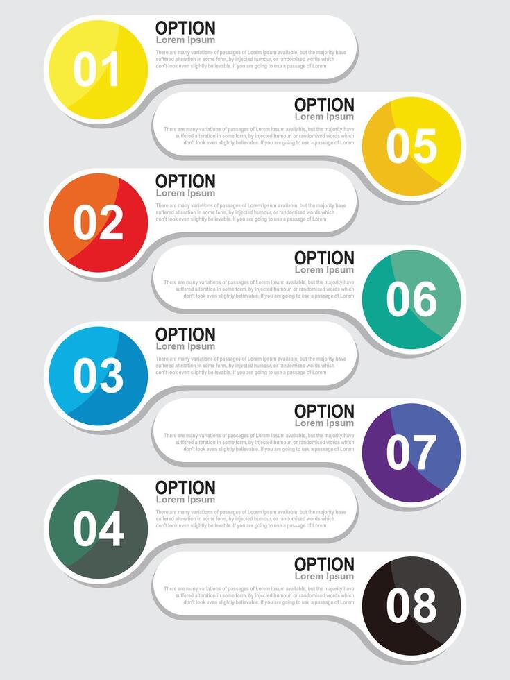 infographic elements Illustration presentation vector