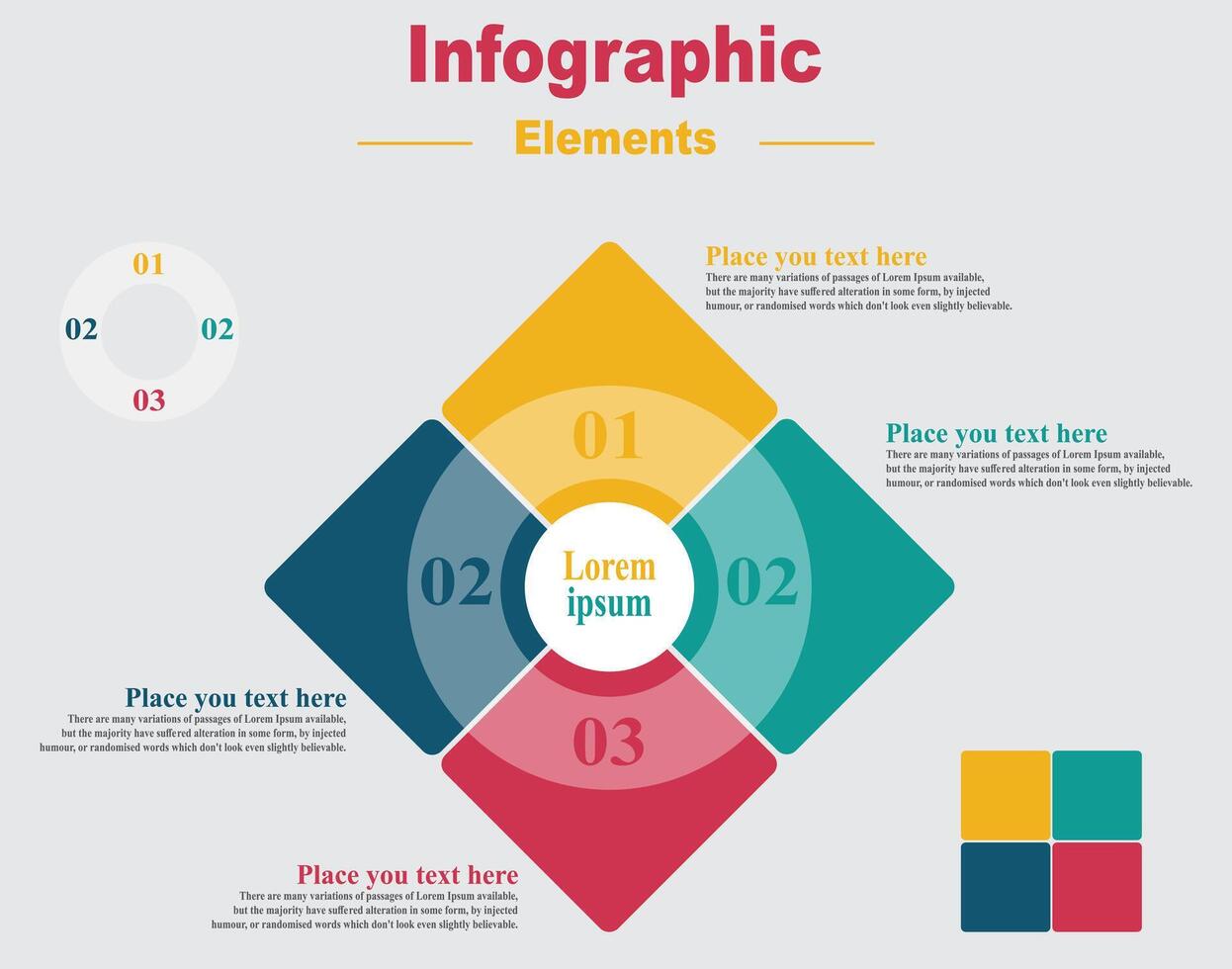 infographic elements Illustration presentation vector