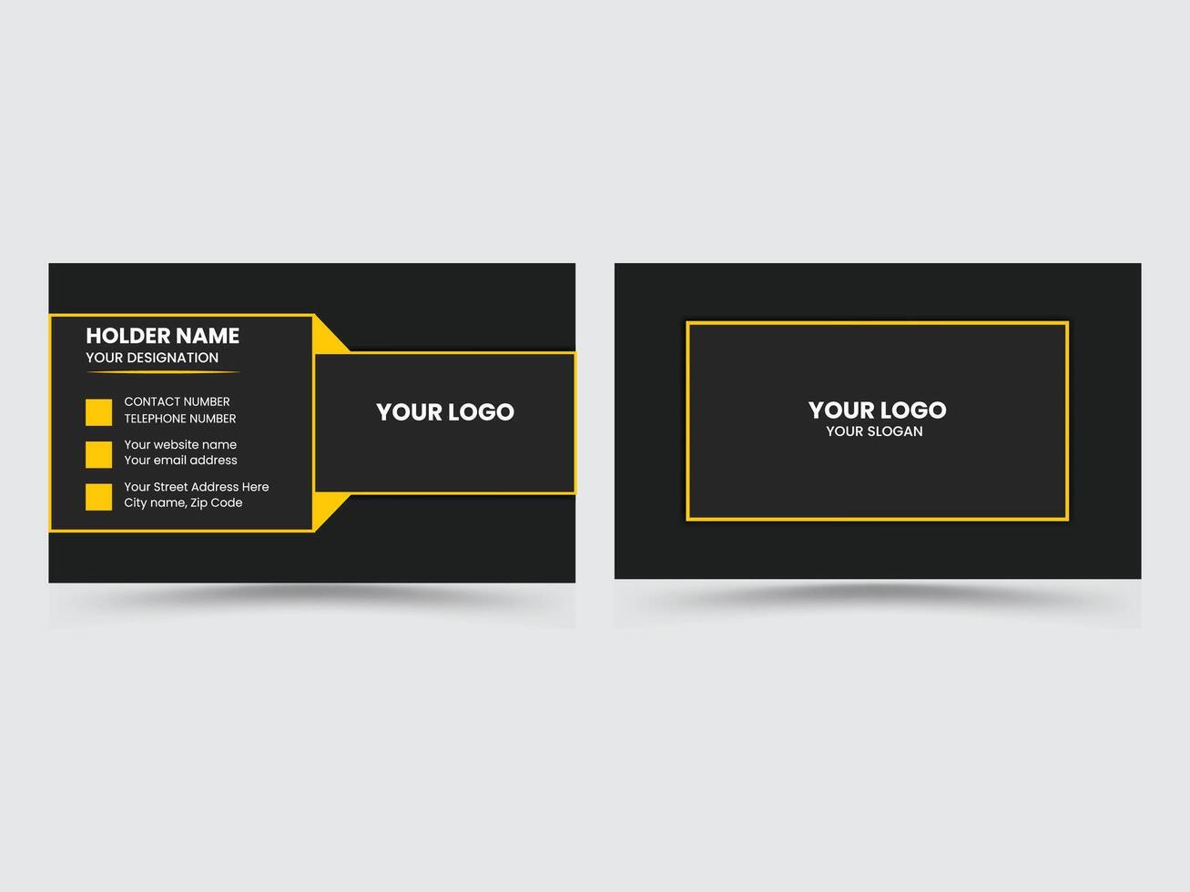 Modern professional creative business card design vector