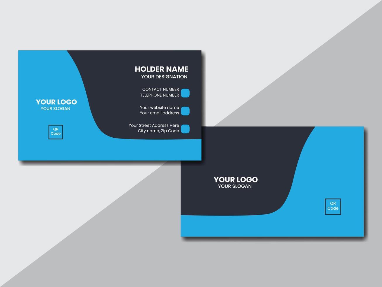 Creative business card design template vector