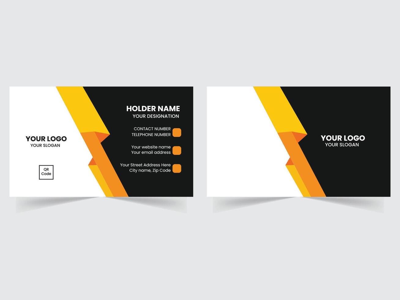 Modern professional business card design vector