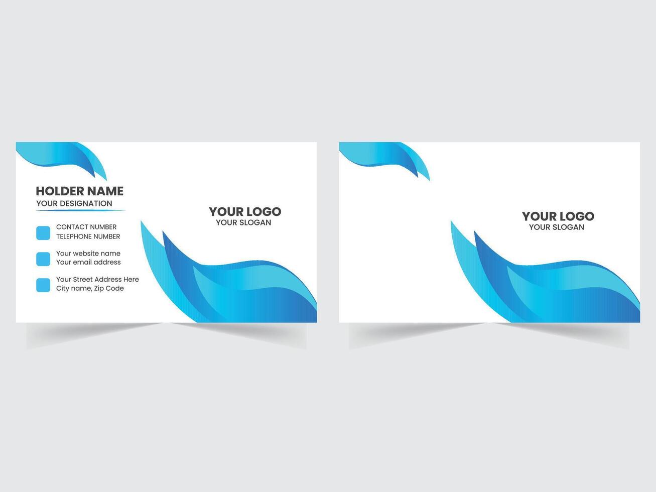 Luxury simple business card design vector