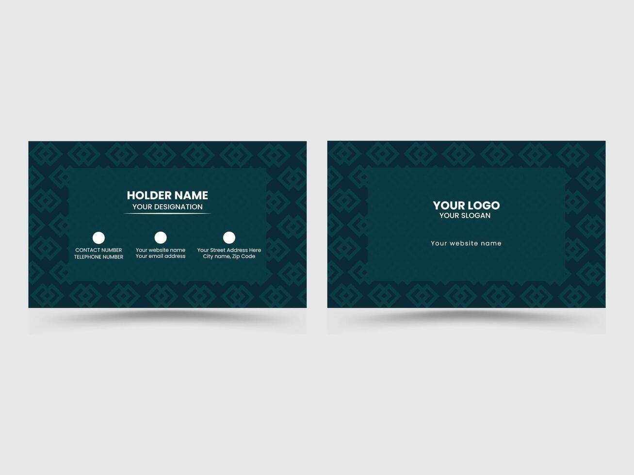 Simple creative business card design vector