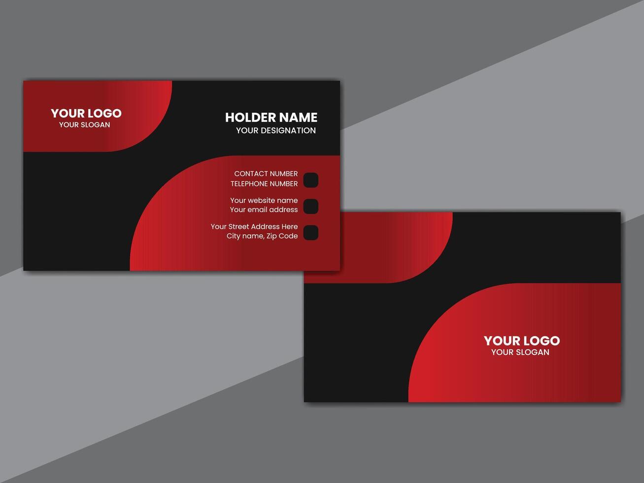 Modern luxury creative business card design vector