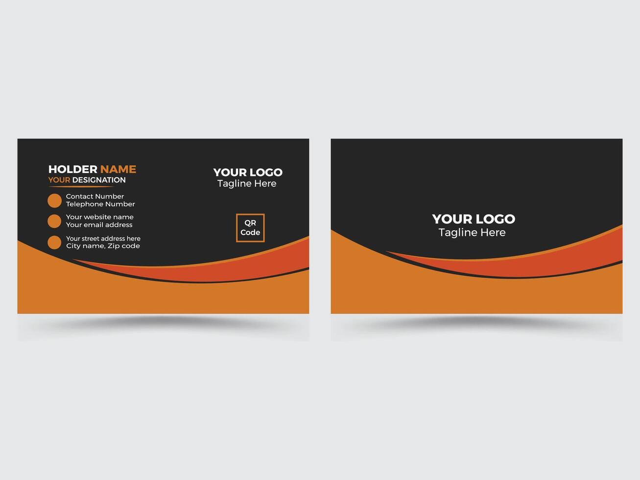 Simple business card design vector