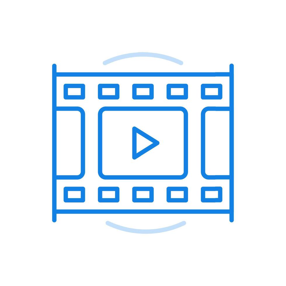 Watch line icon. Convenient multimedia technology with digital design. vector