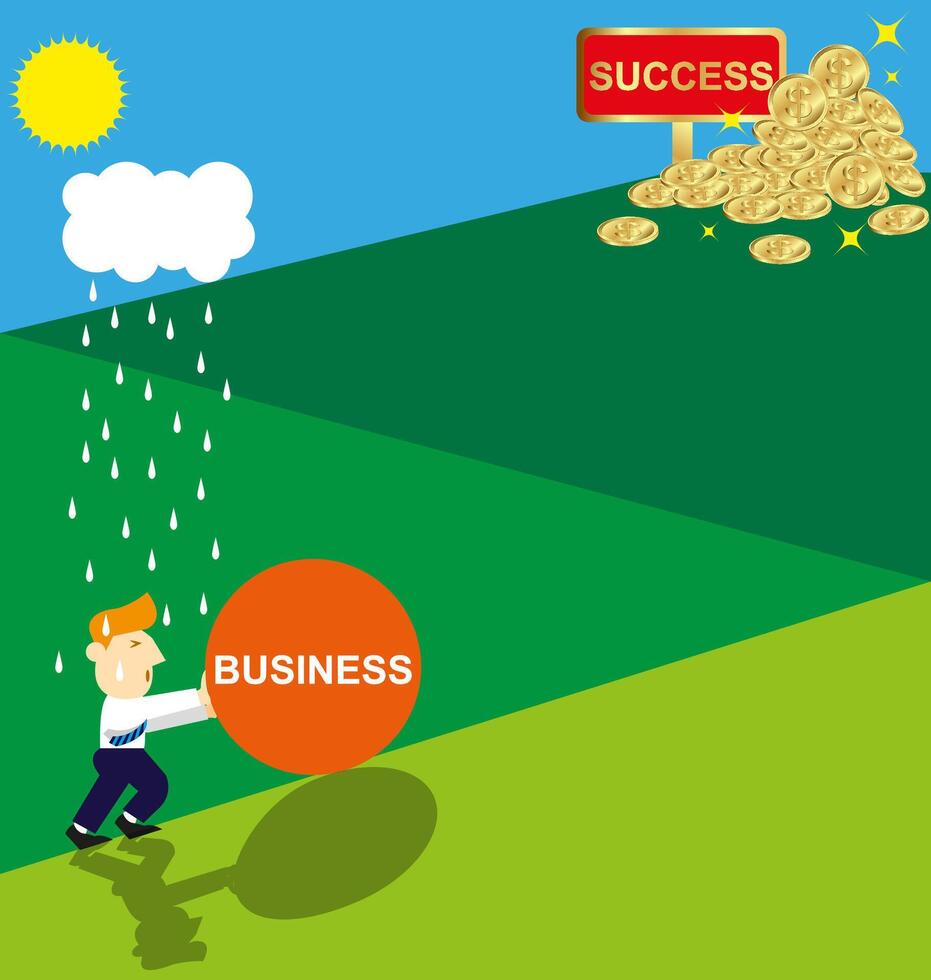 Ladder Of Success vector