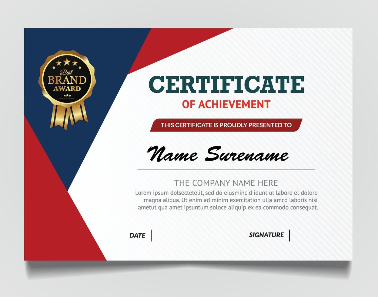 elegant modern gold base diploma certificate template. Use for print, certificate, diploma, graduation vector