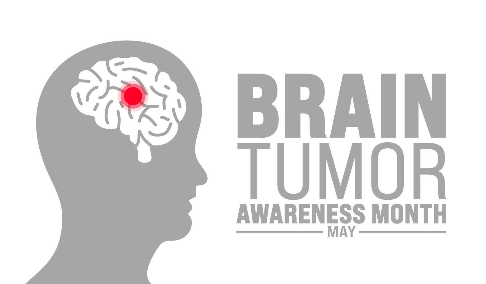 May is Brain Tumor Awareness Month background template. Holiday concept. use to background, banner, placard, card, and poster design template with text inscription and standard color. vector