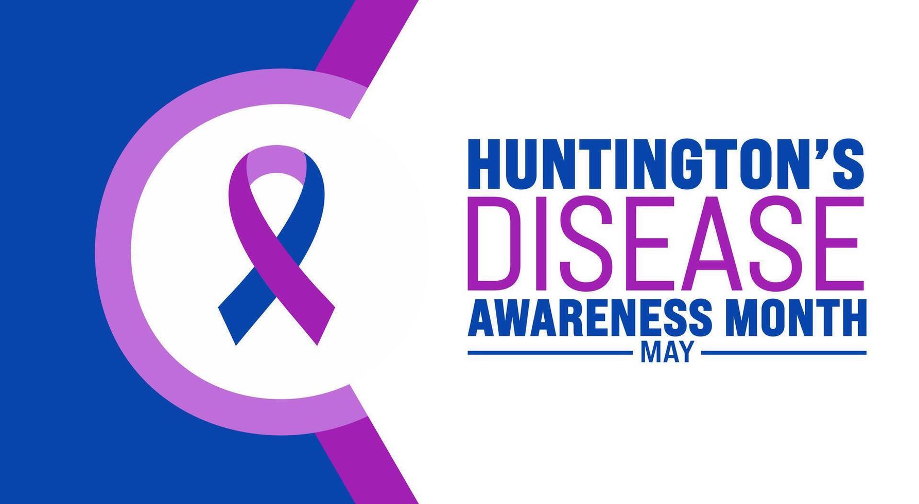 May is Huntingtons Disease Awareness Month background template. Holiday concept. use to background, banner, placard, card, and poster design template with text inscription and standard color. vector