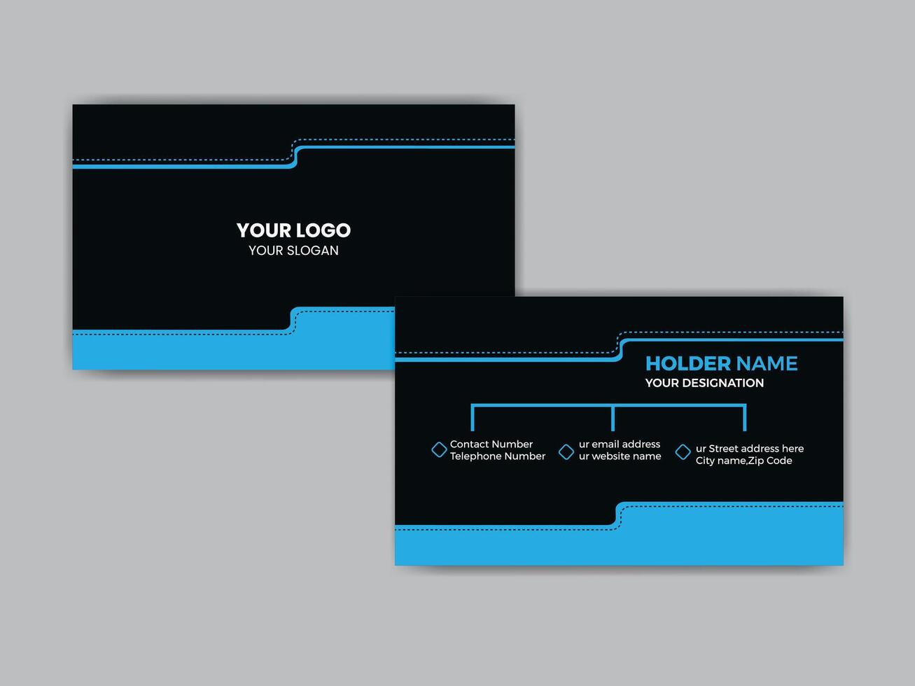 Professional Business Card Design vector