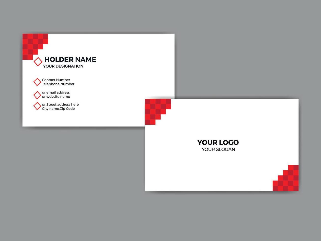 Unique and Simple Business Card Design vector