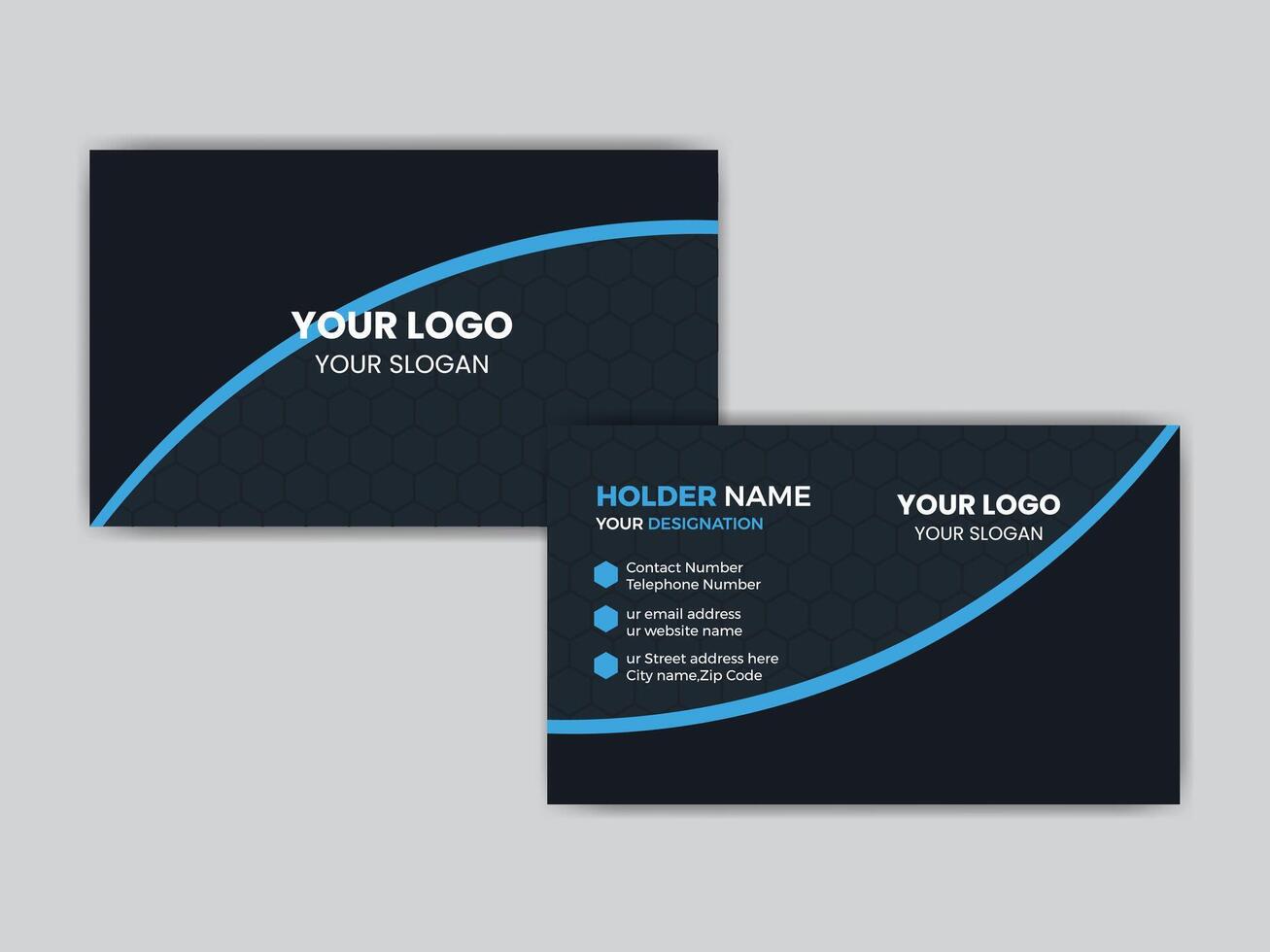 Simple And Corporate Business Card Design vector