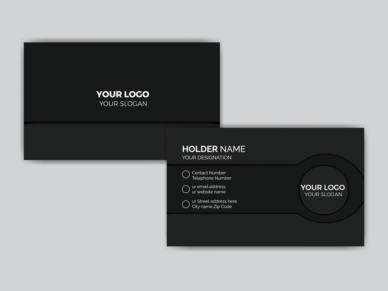 Professional Business Card Design vector