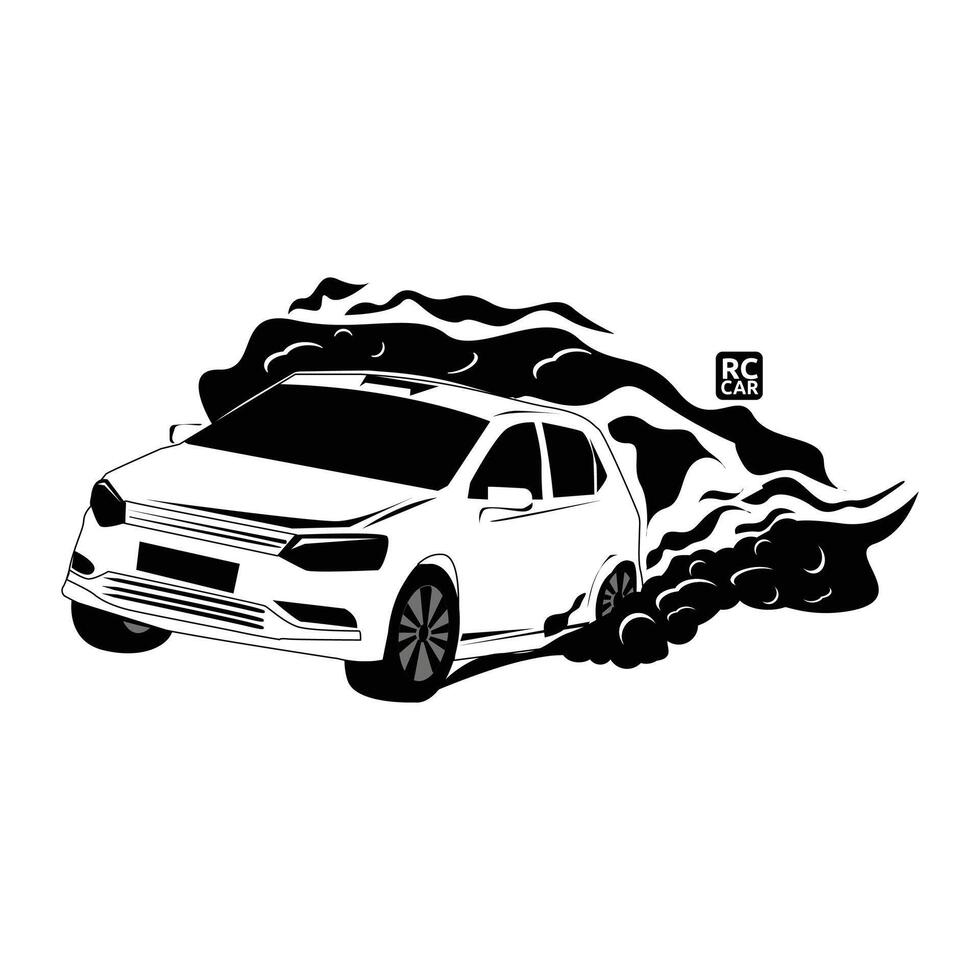 Rally RC Car illustration vector