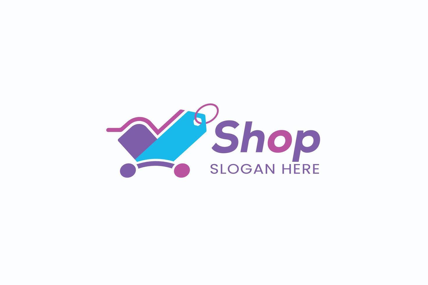 Shopping Cart Logo creative template, Shop Logo logo design vector