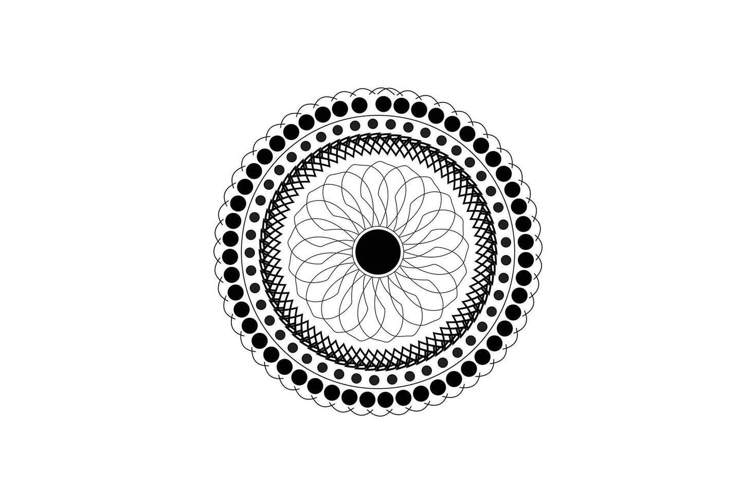 mandala social media post. vector