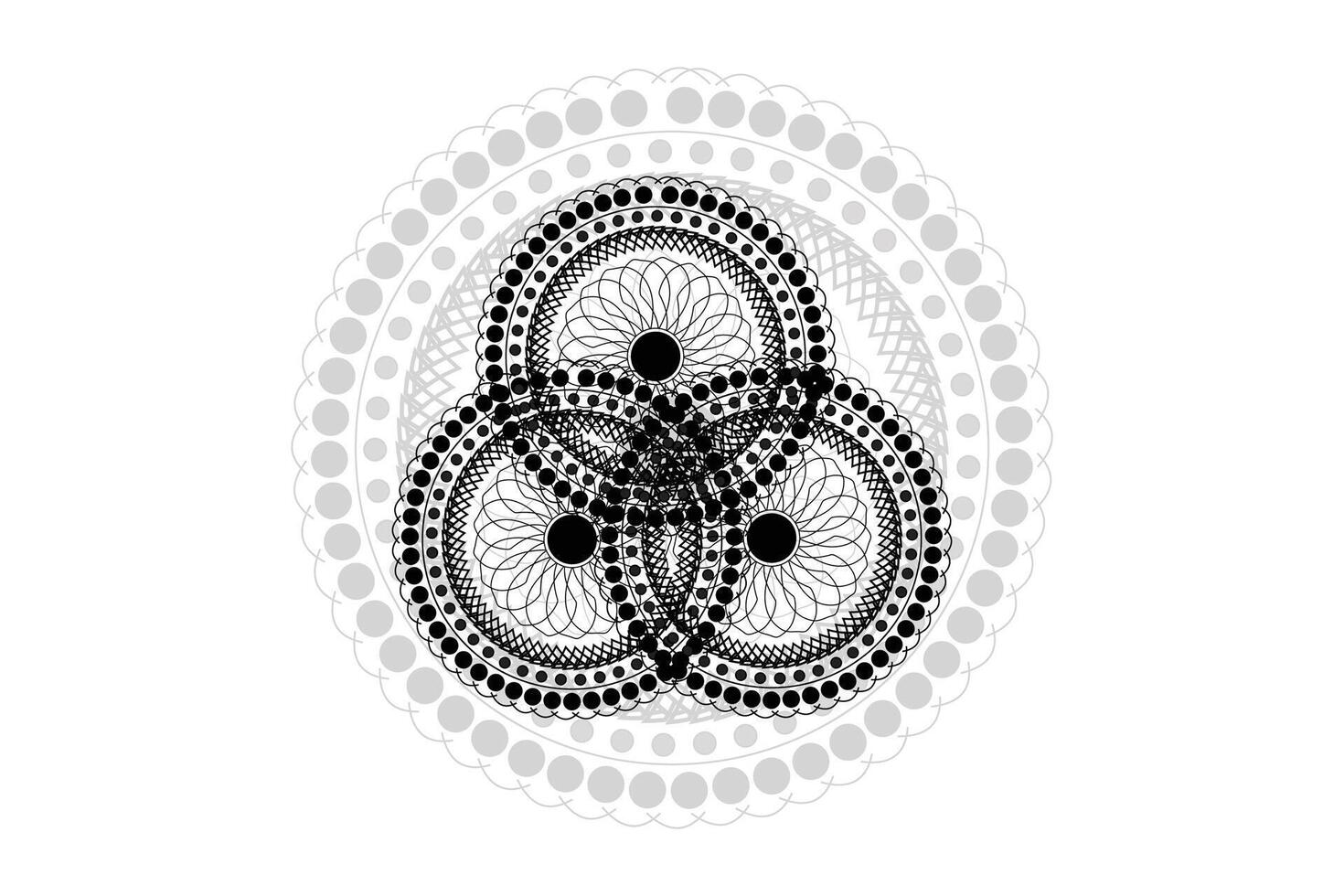 mandala social media post. vector