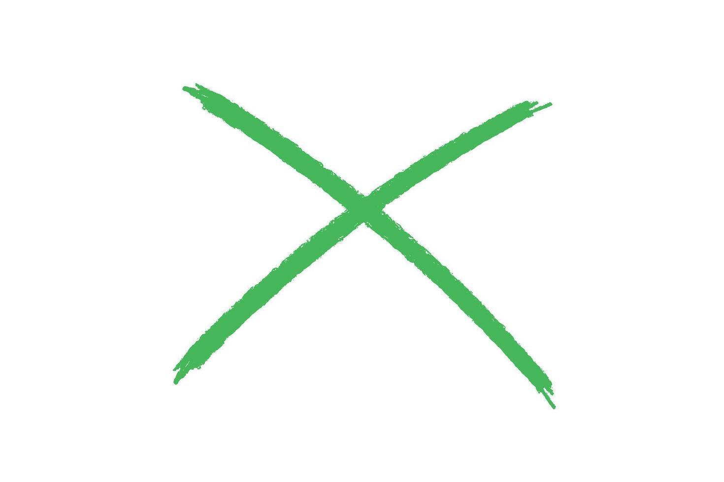 Green cross shape on white background vector