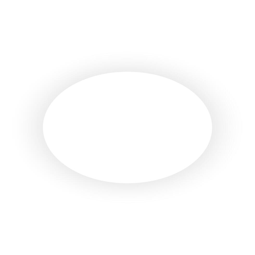 oval frame, shape with shadow, mockup for inscription, on white background. for cards, invitations vector