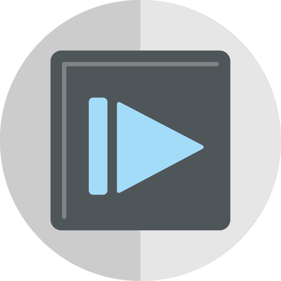Play Flat Scale Icon vector