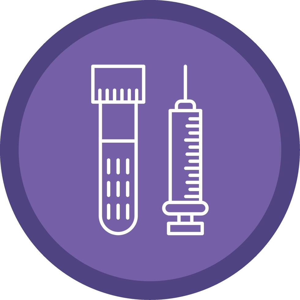 Injection Line Multi Circle Icon vector