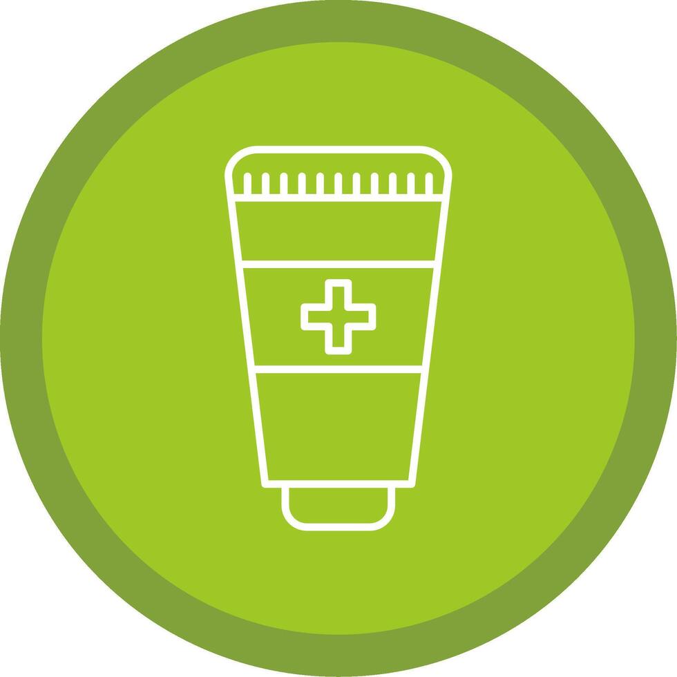 Hand Sanitizer Line Multi Circle Icon vector