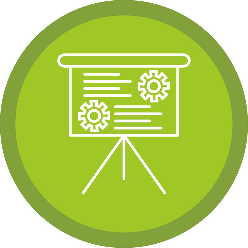 Presentation Line Multi Circle Icon vector