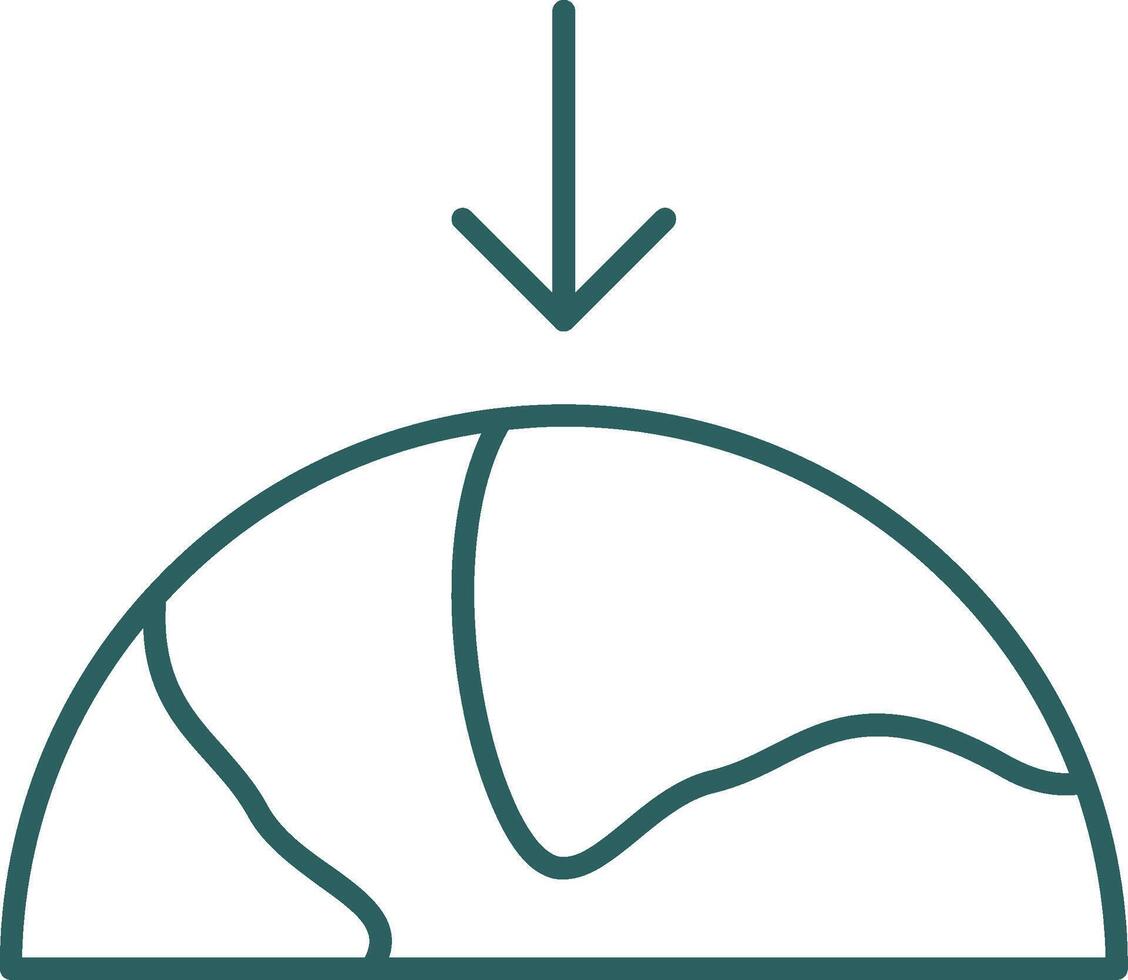 Gravity Line Gradient Round Corner Icon vector