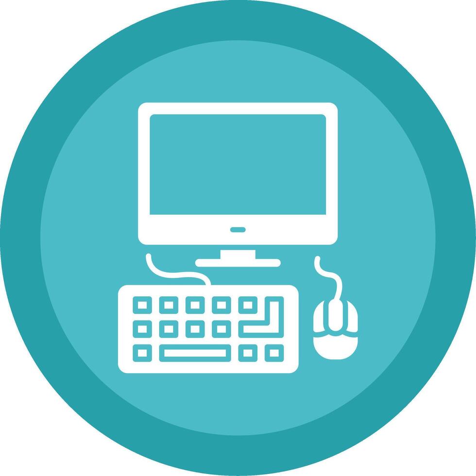 Computing Glyph Multi Circle Icon vector