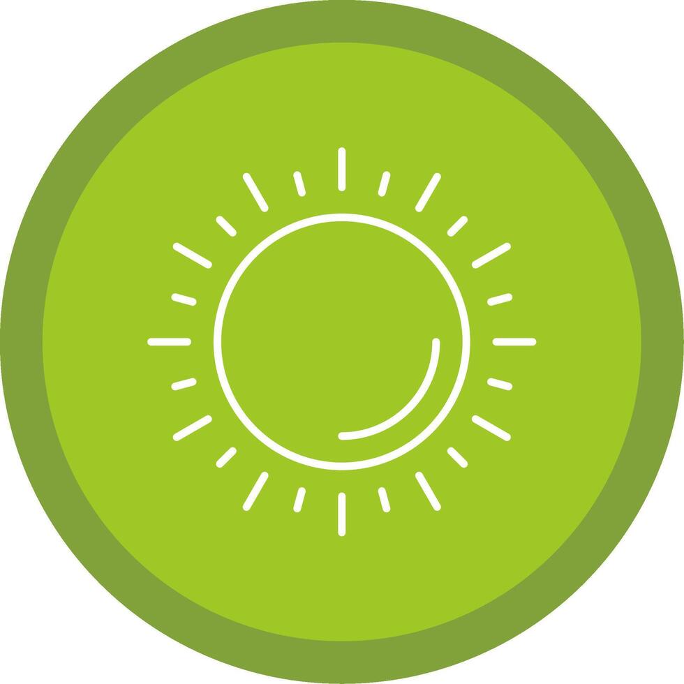 Sun Line Multi Circle Icon vector