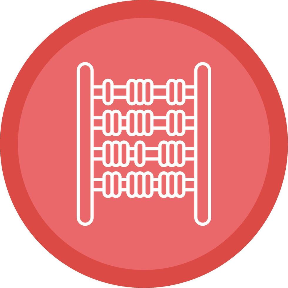 Abacus Line Multi Circle Icon vector