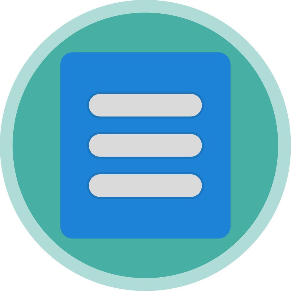 Menu Flat Multi Circle Icon vector