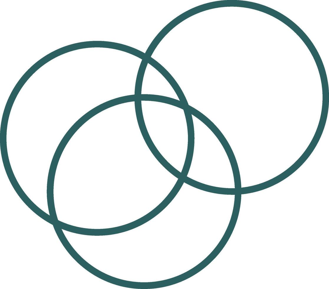 Intersection Line Gradient Round Corner Icon vector
