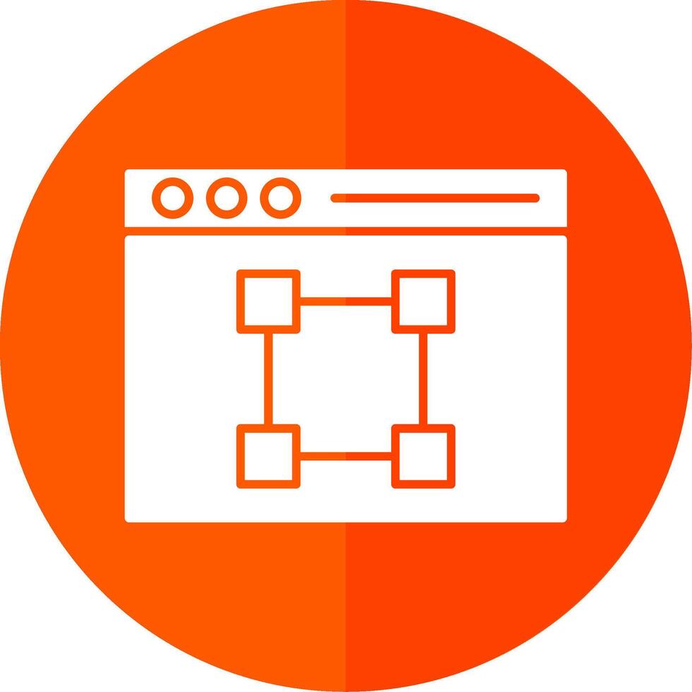 Text Editor Glyph Red Circle Icon vector