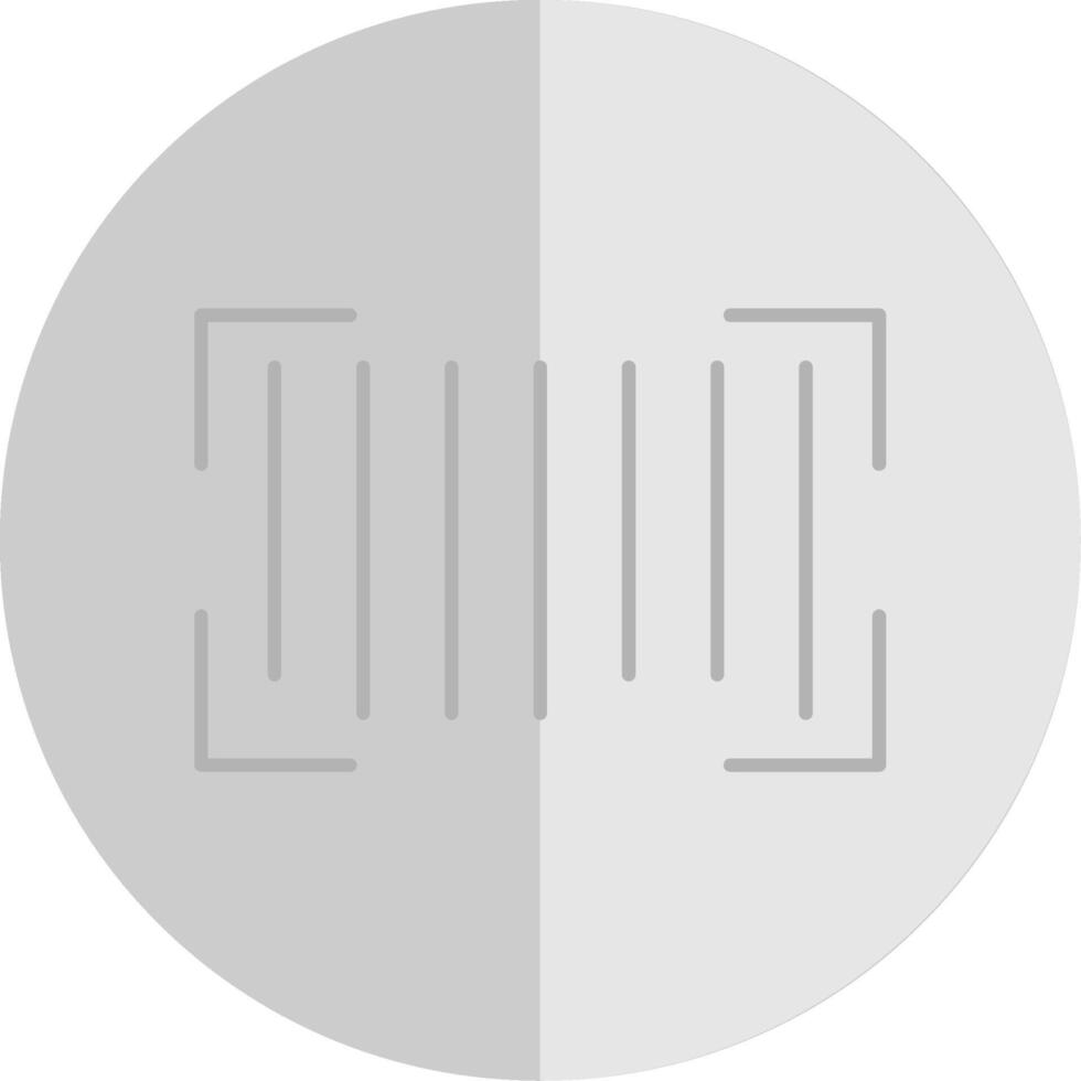 Barcode Flat Scale Icon vector