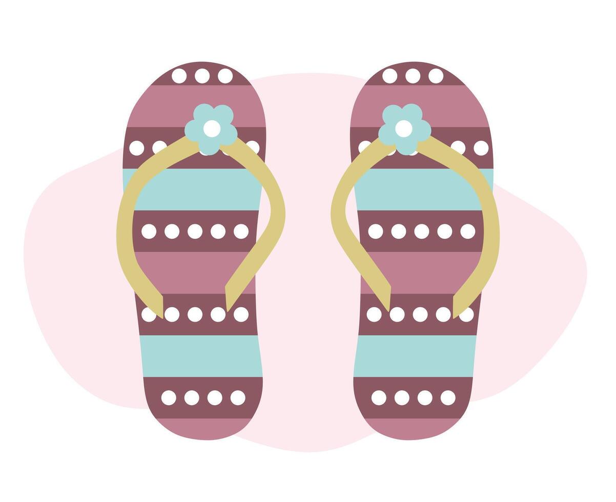 flip flops isolated icon design, illustration graphic vector