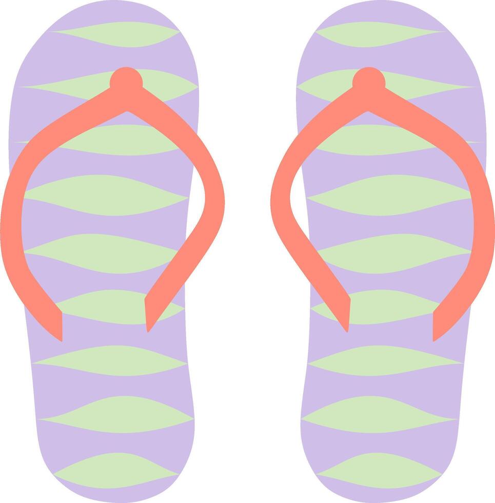 striped flip flops isolated icon design vector