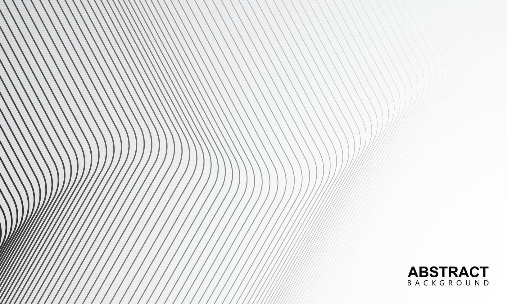 Quiet abstract wavy lines background. Monochrome geometric backdrop. vector