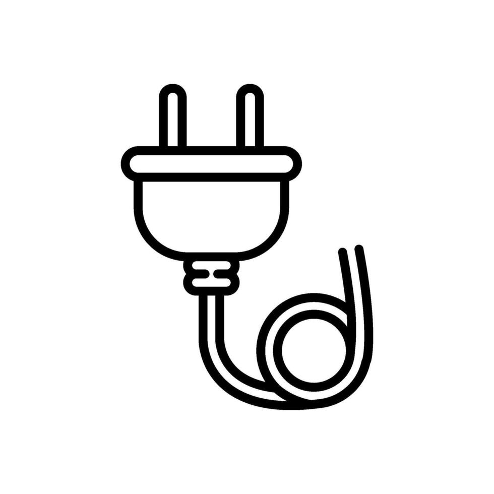 plug icon, isolated background vector