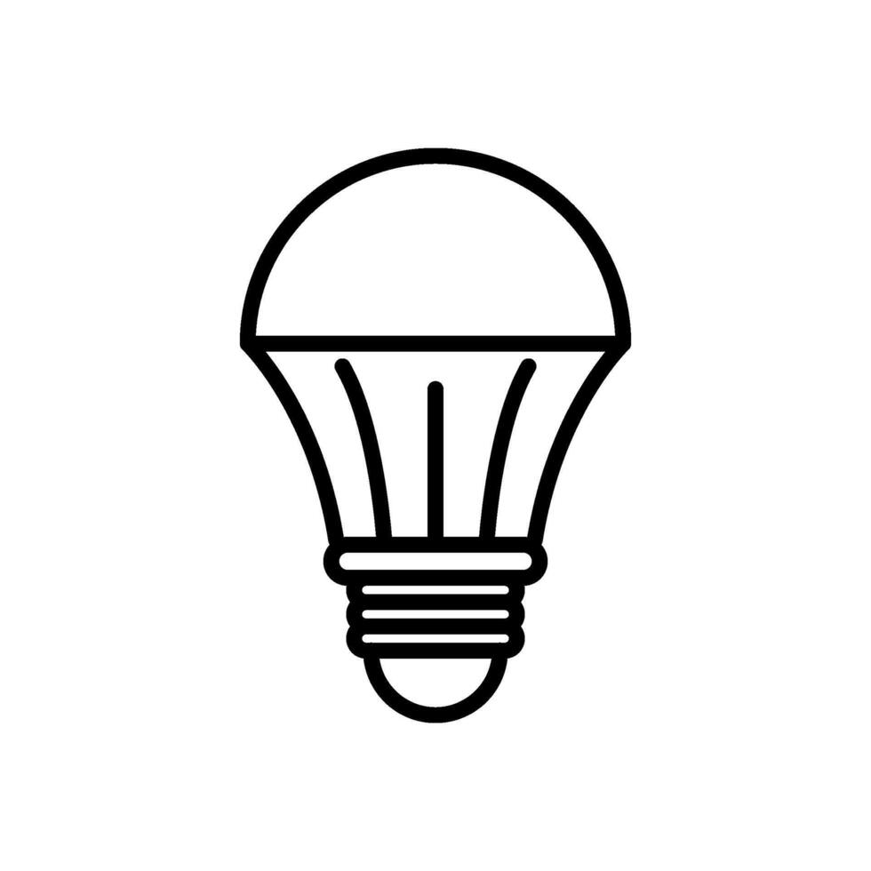 led light, line style icon, isolated background vector